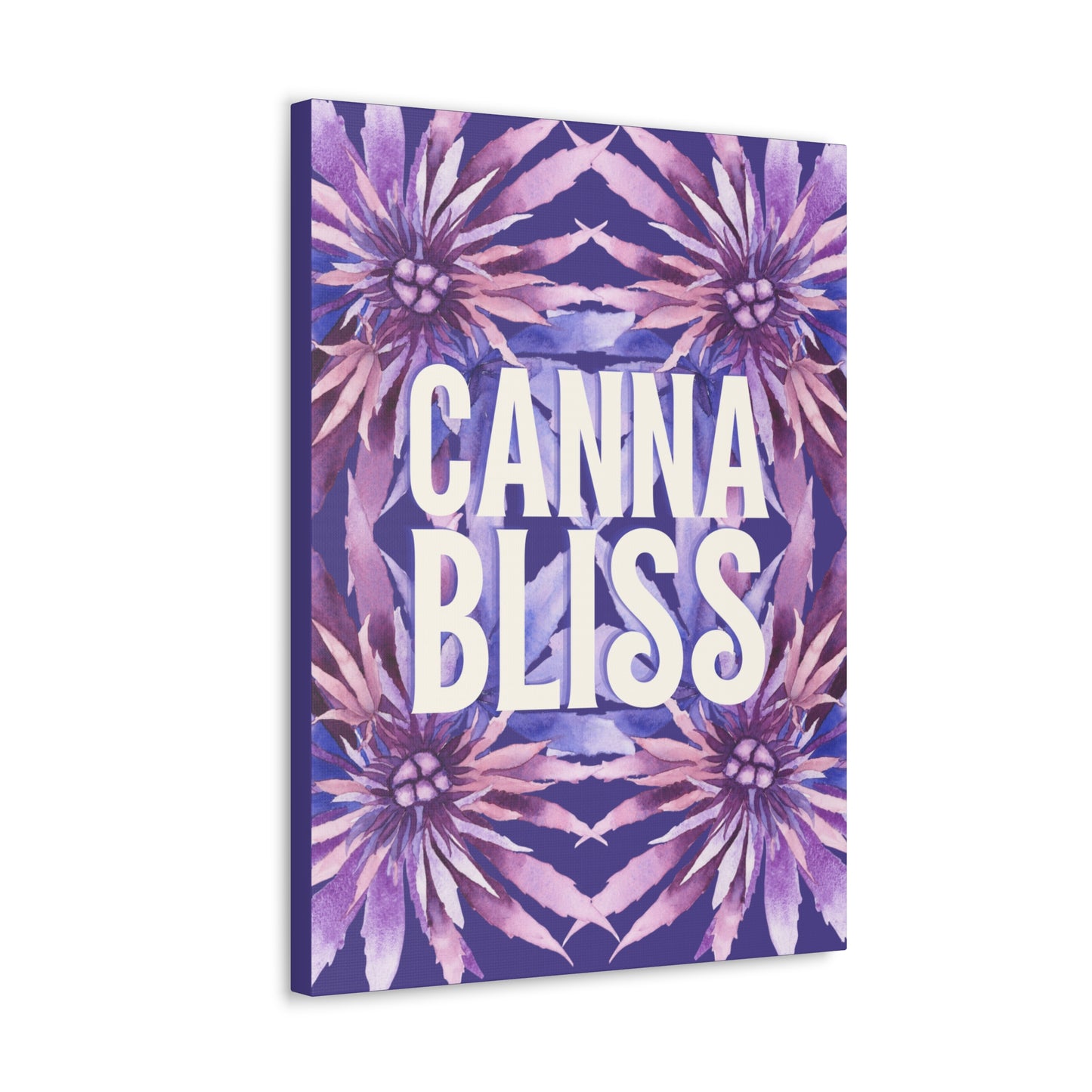 Canvas Gallery Wrap Prints - Cannabliss in Purple