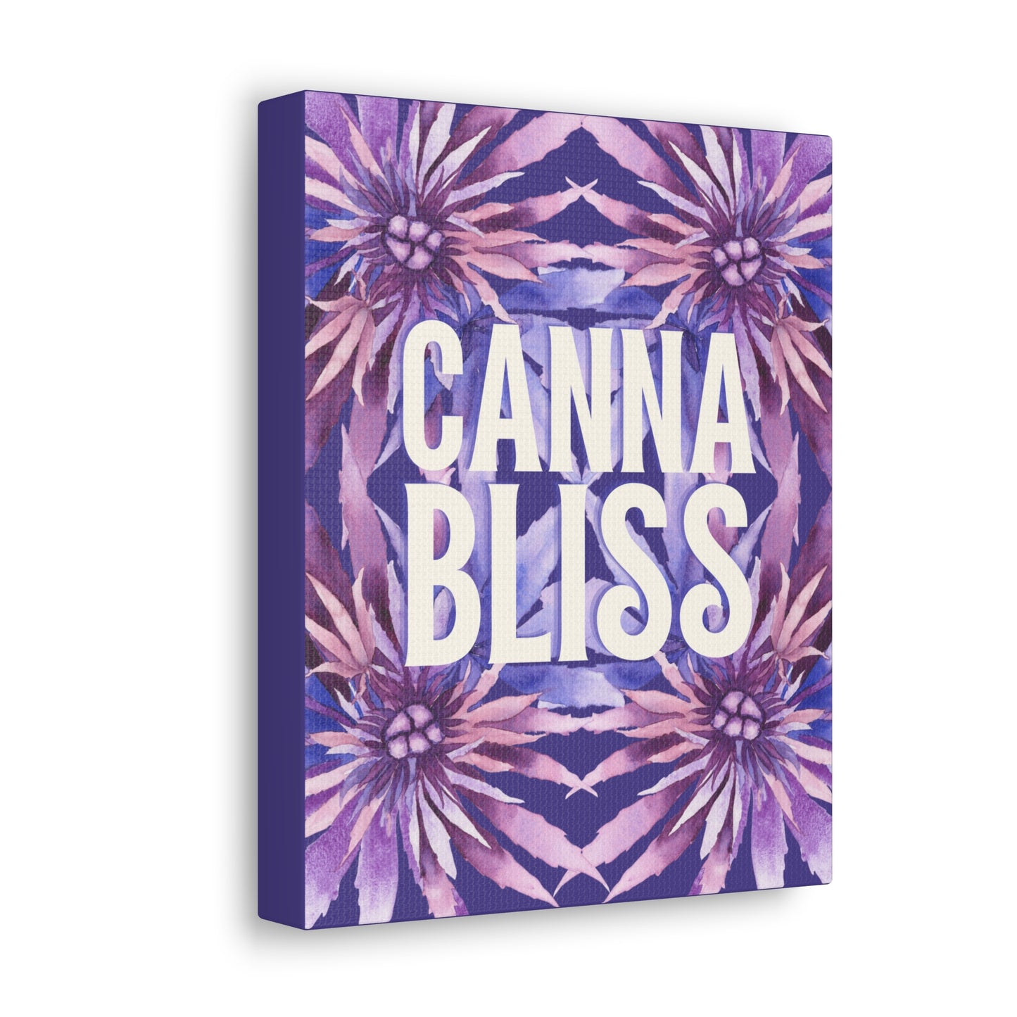 Canvas Gallery Wrap Prints - Cannabliss in Purple