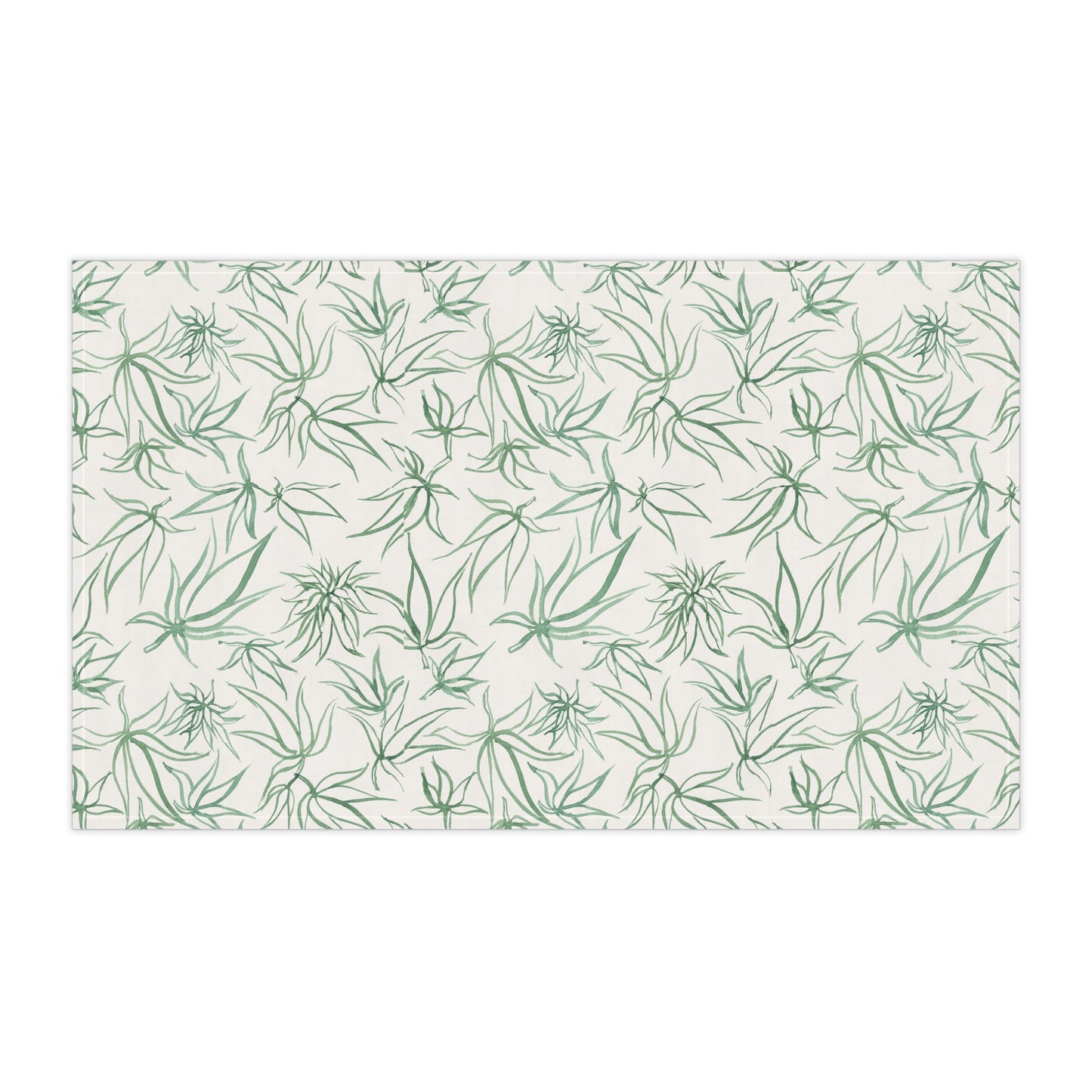 100% Cotton Twill Kitchen Towel - Sketches in Green