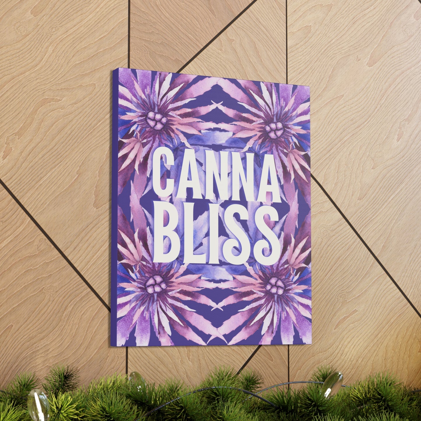 Canvas Gallery Wrap Prints - Cannabliss in Purple