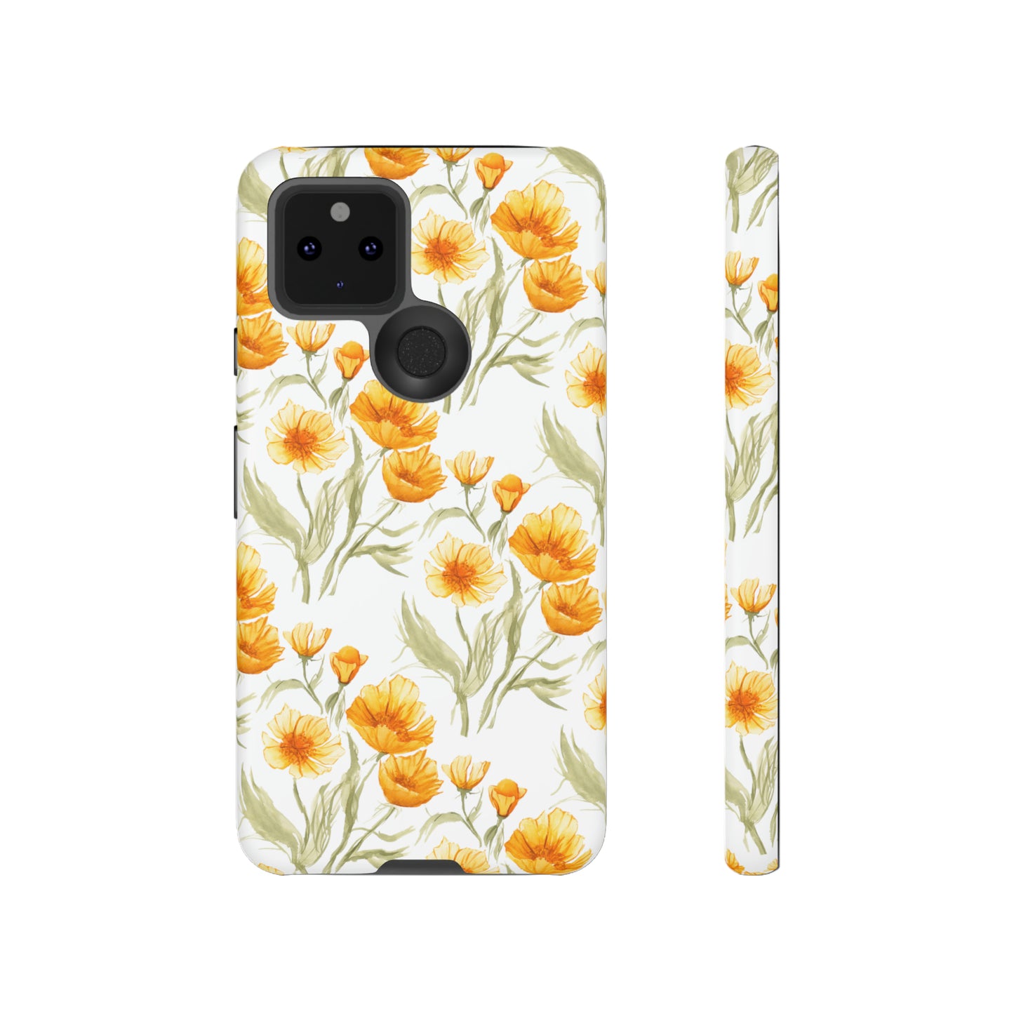 Tough Cell Phone Cases - Golden Poppies Print