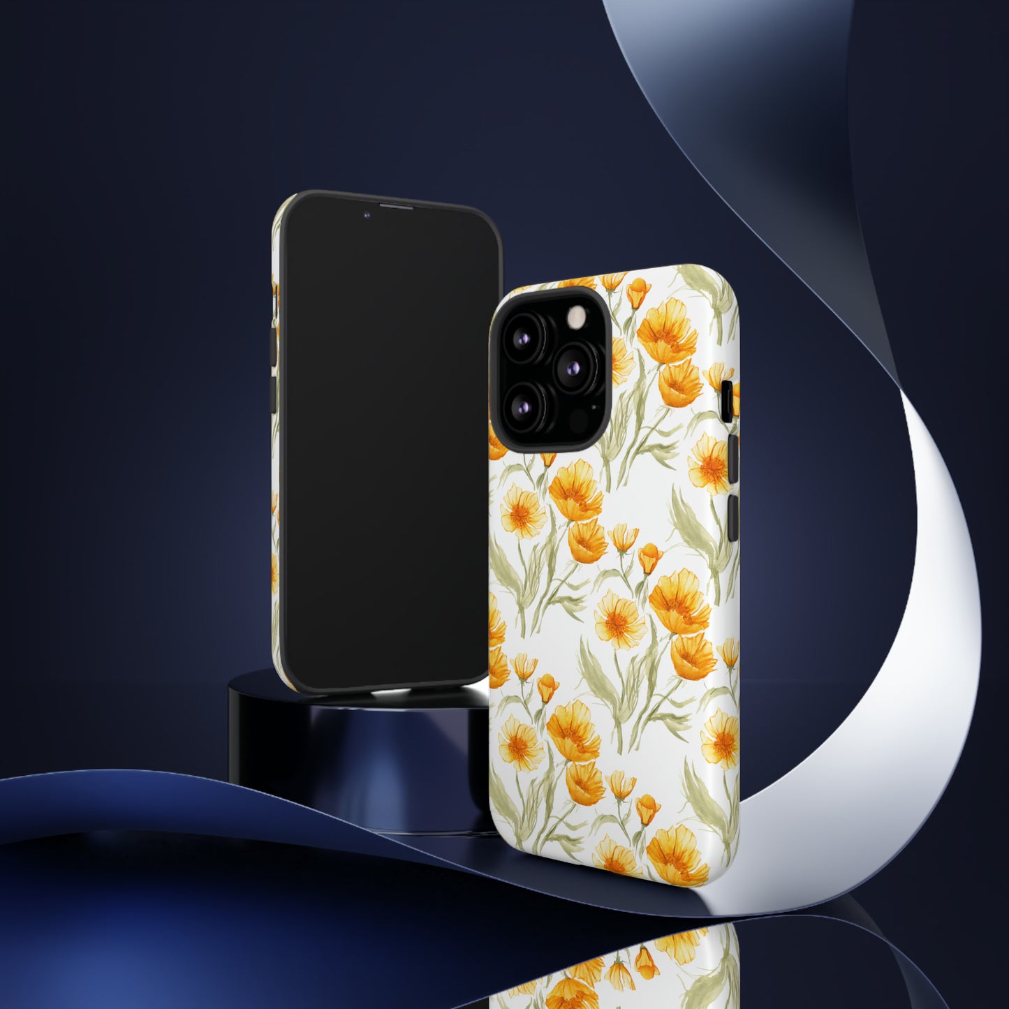 Tough Cell Phone Cases - Golden Poppies Print