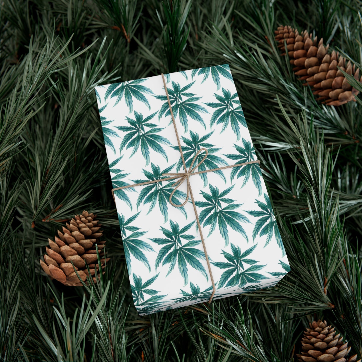 Gift Wrap Papers - Teal Dreamleaf Wrapping Paper