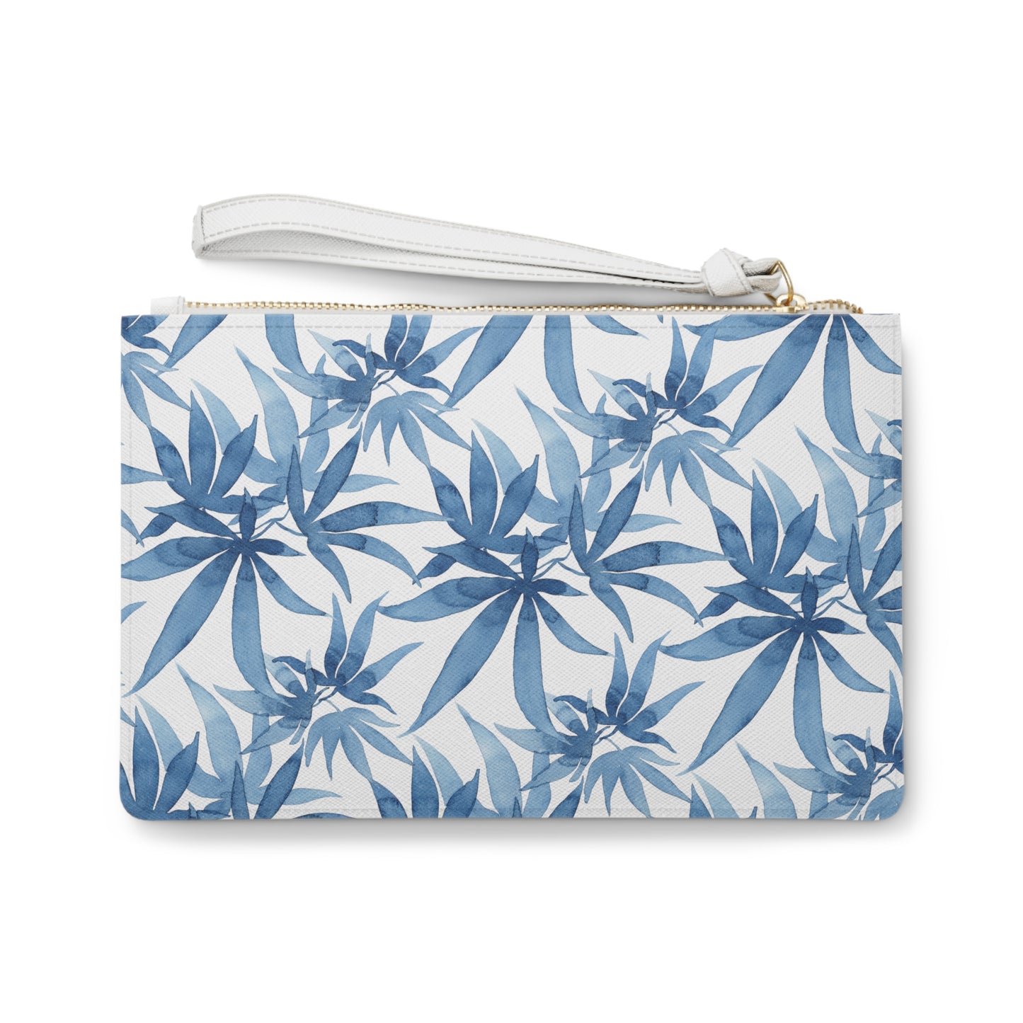 Vegan Leather Clutch Bag - Ocean Haze