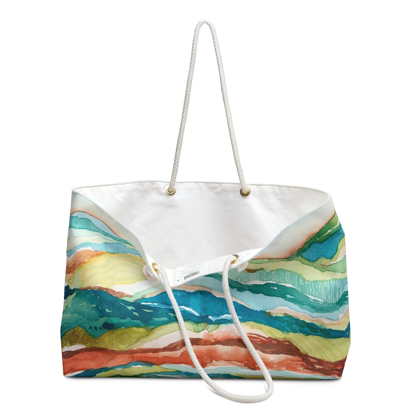 Oversized Weekender Bag - Watercolor Mountains