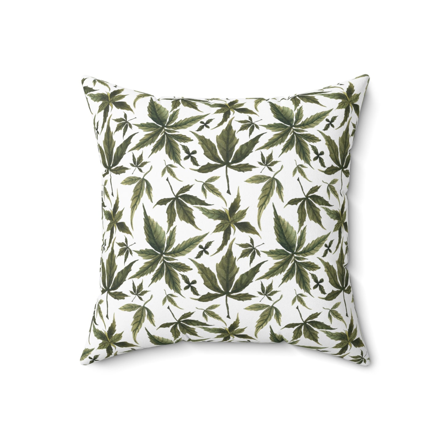 Faux Suede Square Pillow - Emerald Herb