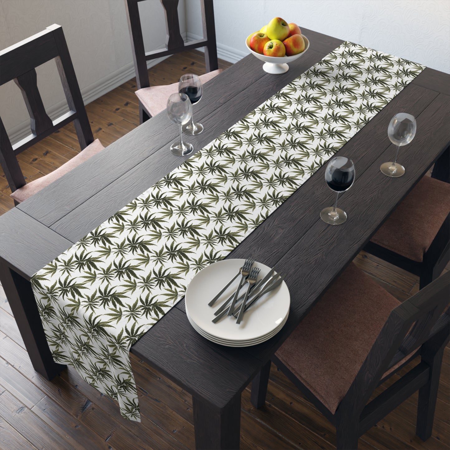 Table Runner 100% Cotton - Herbal Canopy