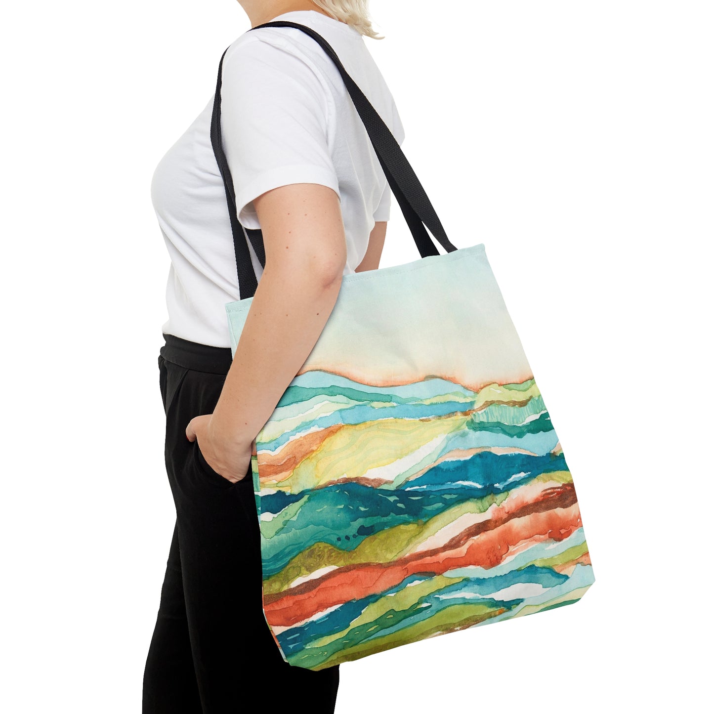 Tote Bag (3 sizes!) - Watercolor Mountains