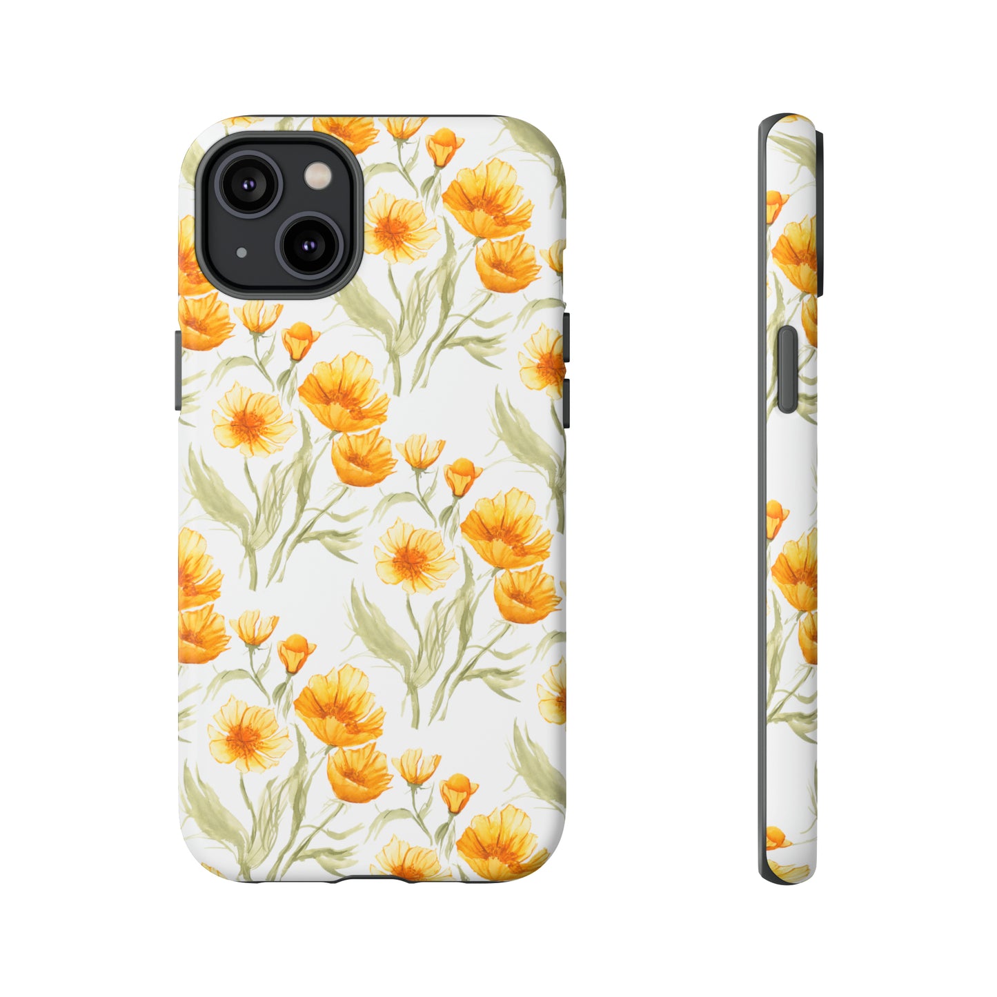 Tough Cell Phone Cases - Golden Poppies Print