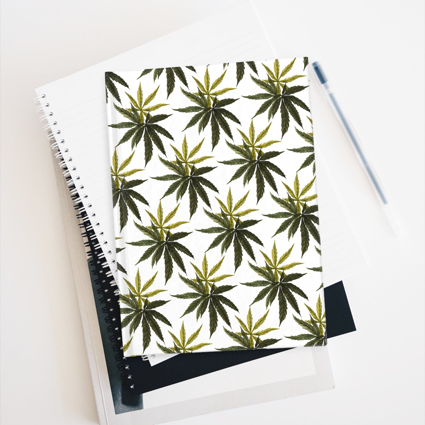 Journal - Blank Pages - Olive Smoke