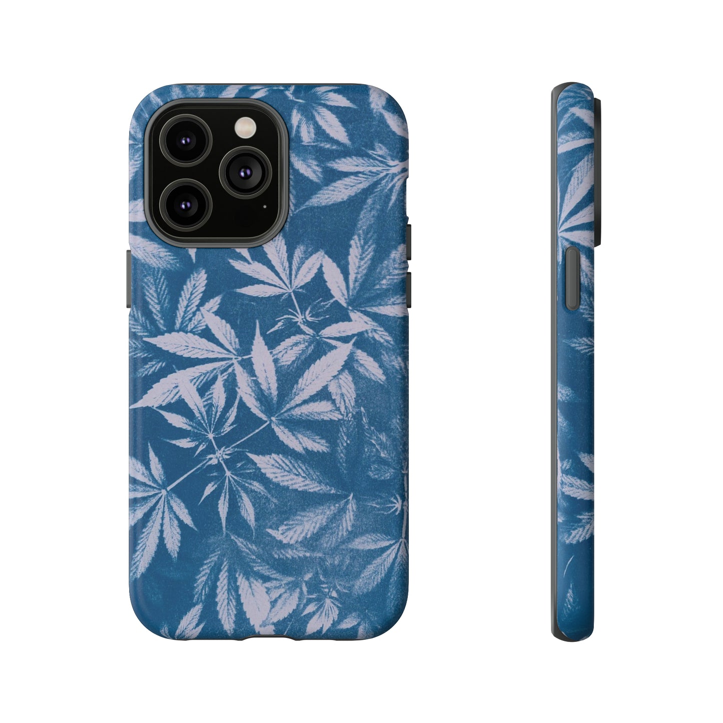 Tough Cell Phone Cases - Cyanotype on Lavender Print