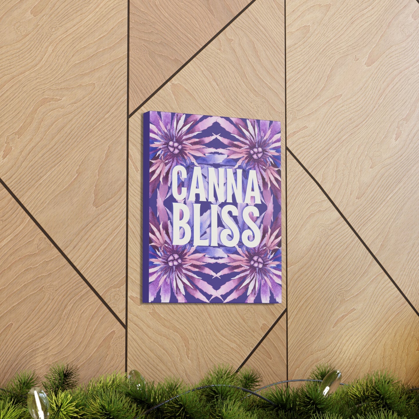 Canvas Gallery Wrap Prints - Cannabliss in Purple