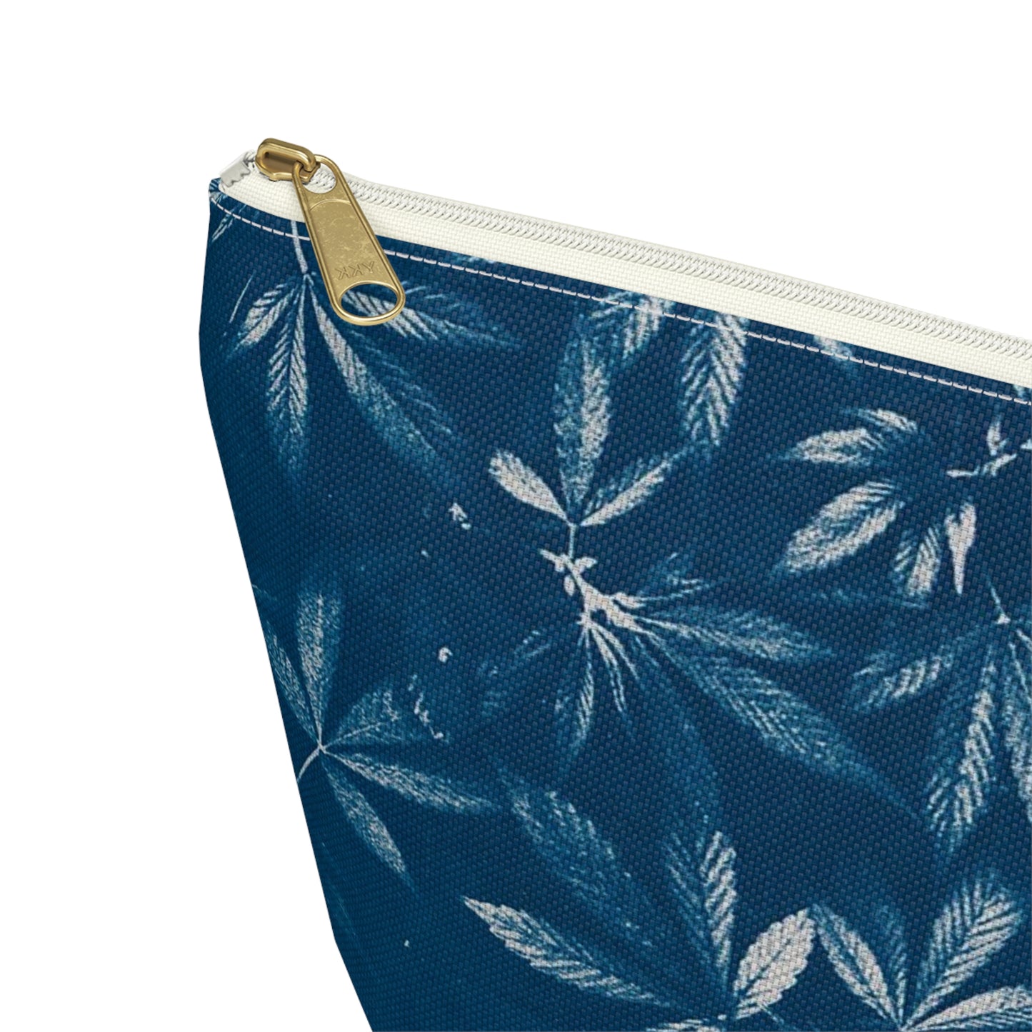 Roomy Accessory Pouch - Cyanotype Print 2