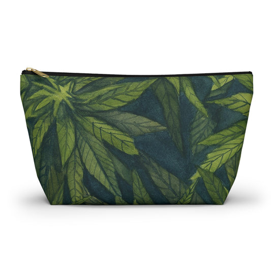 Roomy Accessory Pouch - Green Gardens