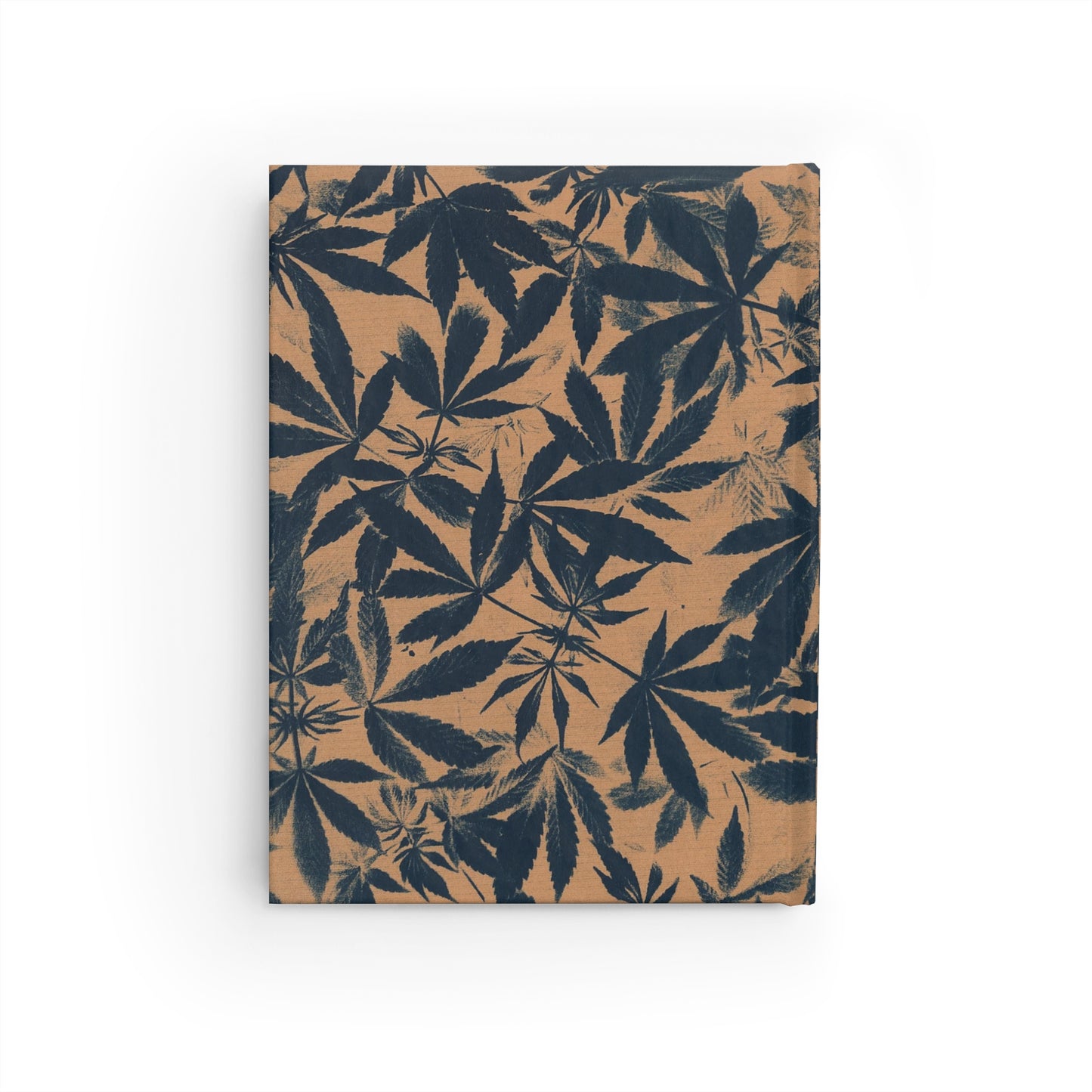 Journal - Blank Pages - Cannabis Field Cyanotype on Amber Print