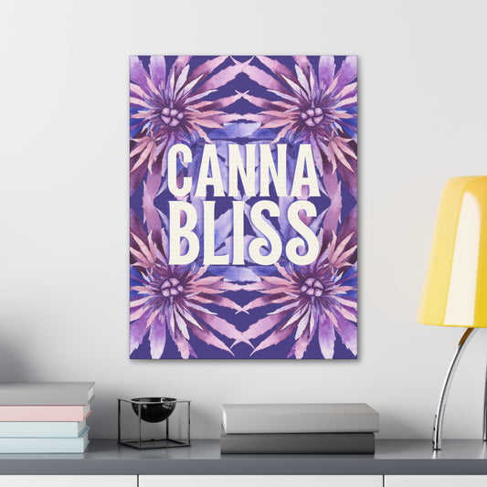 Canvas Gallery Wrap Prints - Cannabliss in Purple