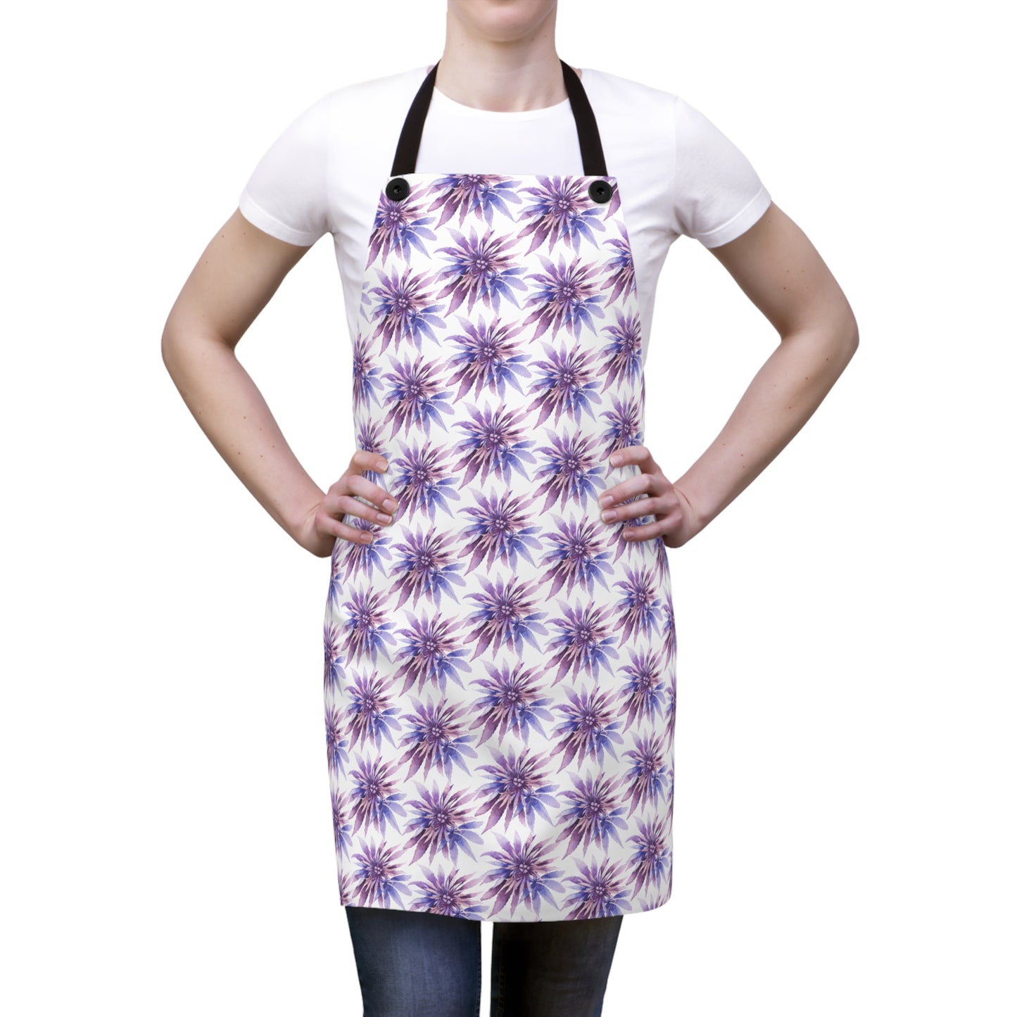 Apron - Purple Blooms