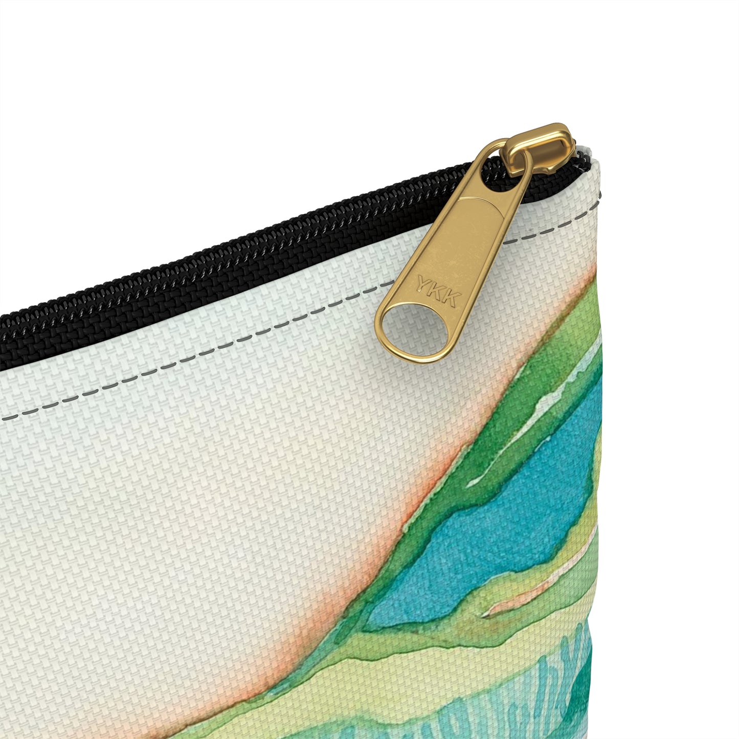 Flat Accessory Pouch - Watercolor Mountains