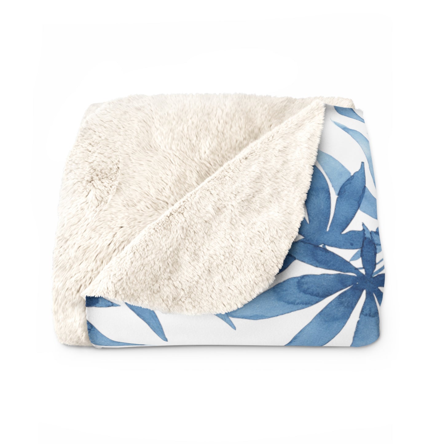 Sherpa Fleece Blanket - Ocean Haze