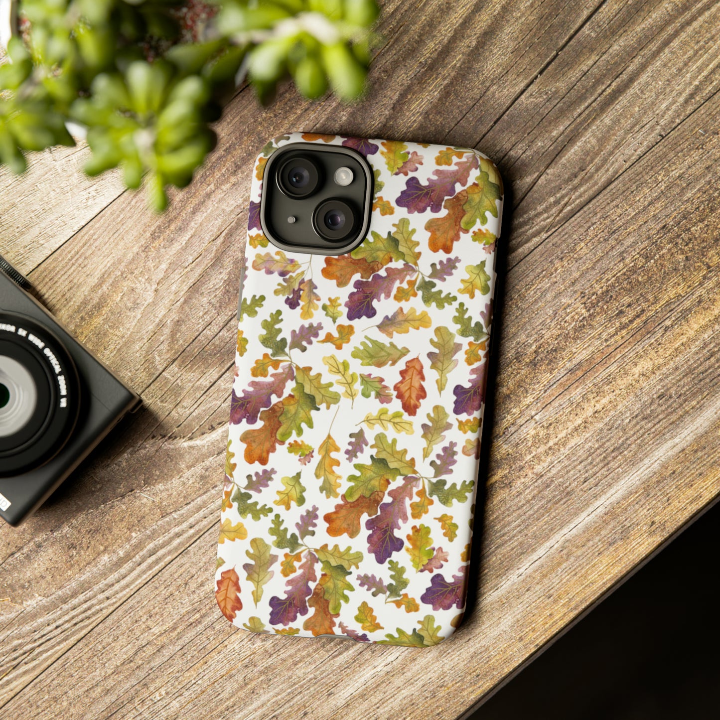 Tough Cell Phone Cases - Watercolor Autumn Leaves