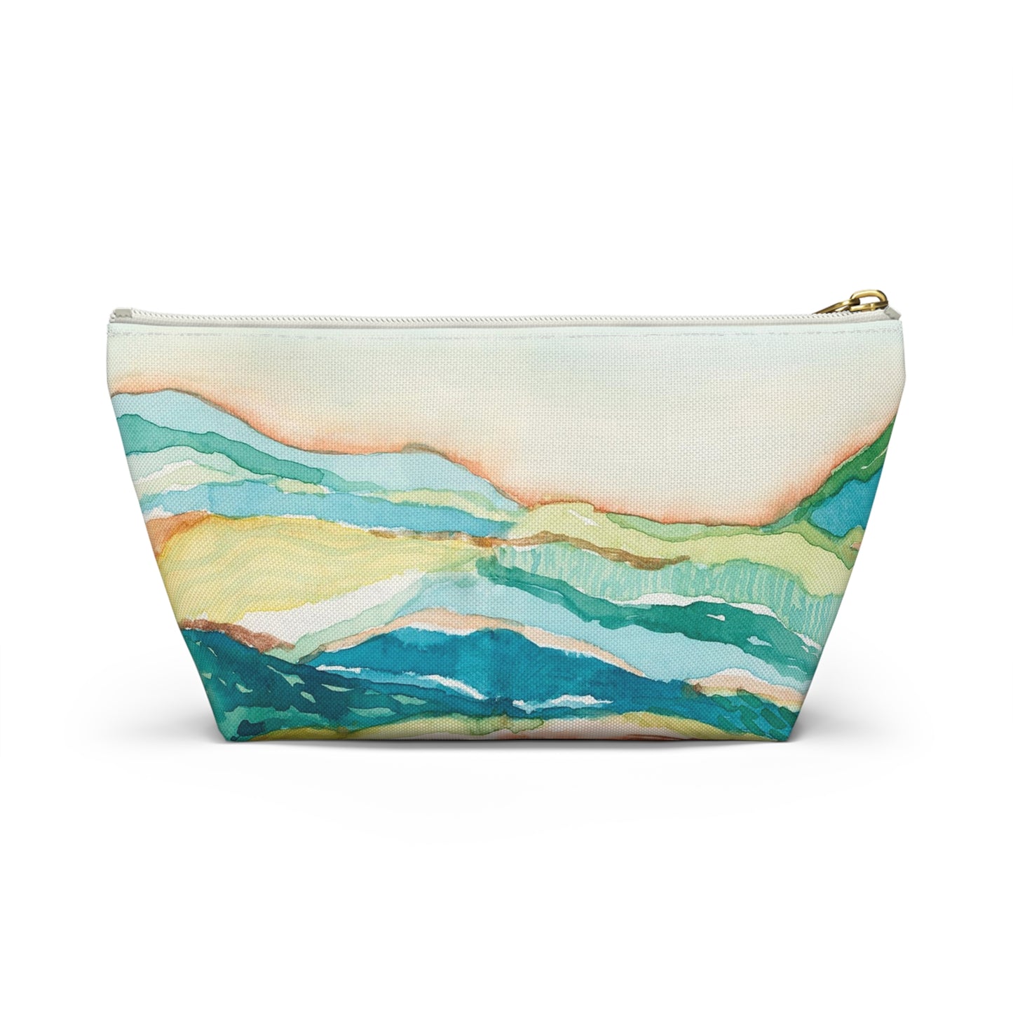 Roomy Accessory Pouch - Watercolor Landscape