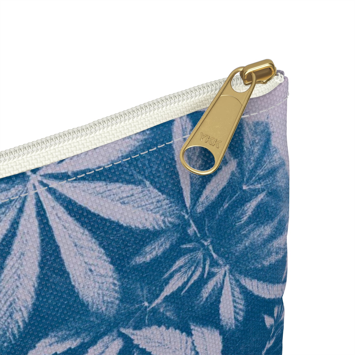 Flat Accessory Pouch - Cyanotype on Lavender Print