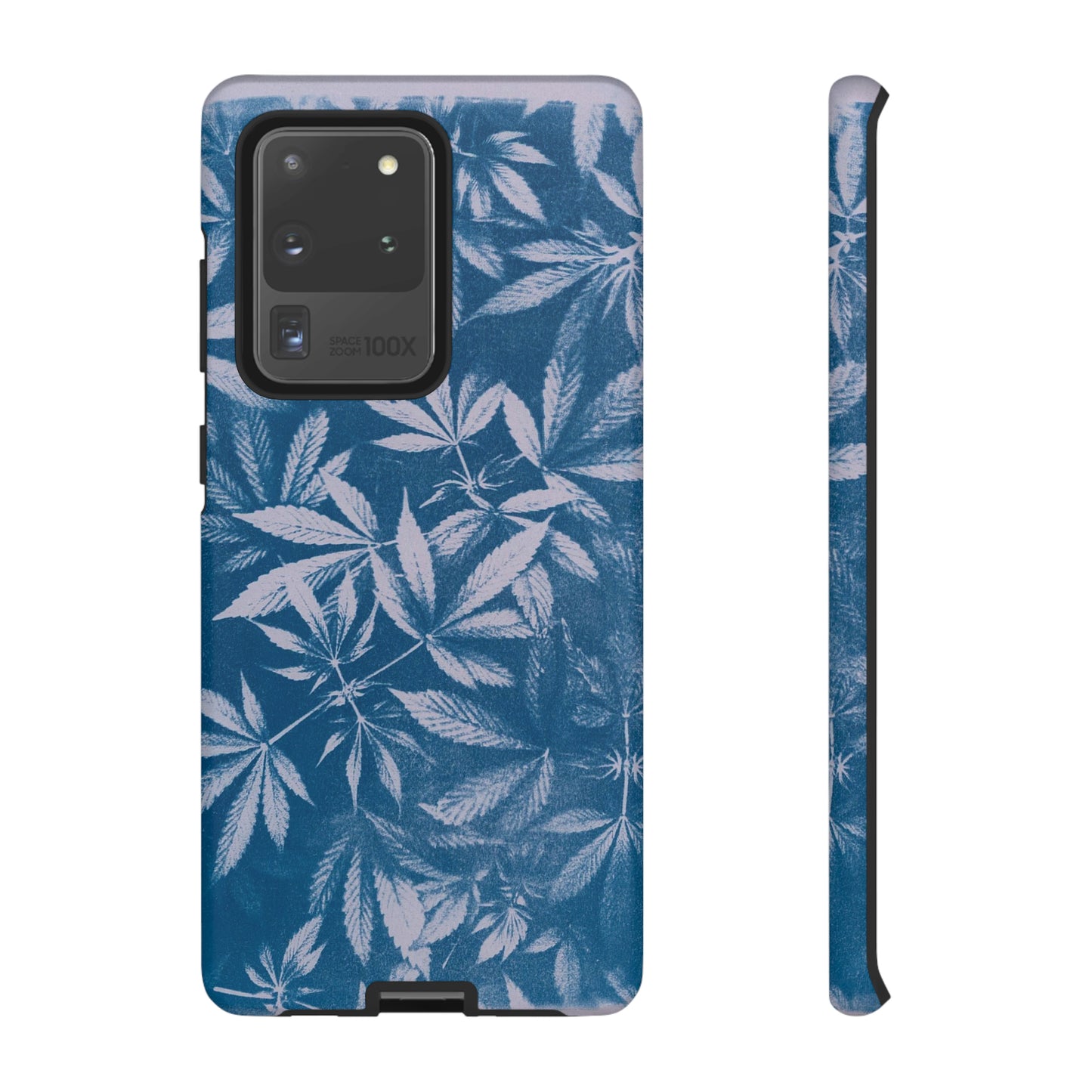 Tough Cell Phone Cases - Cyanotype on Lavender Print