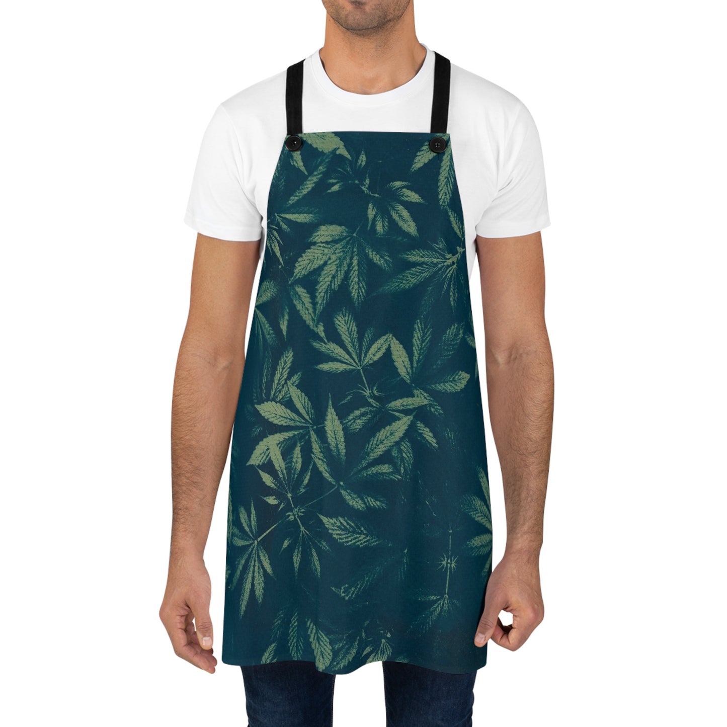 Apron - Cyanotype on Green