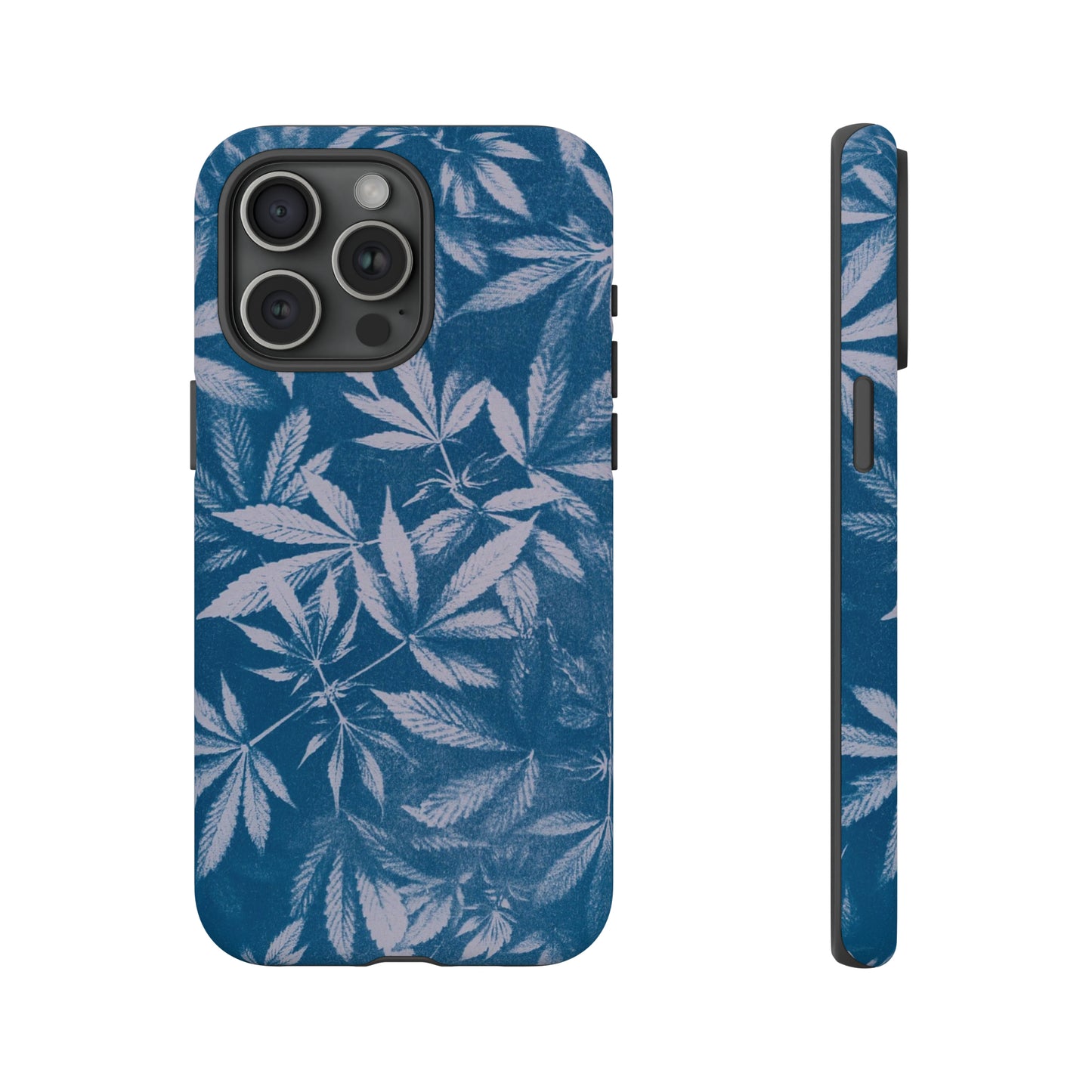 Tough Cell Phone Cases - Cyanotype on Lavender Print