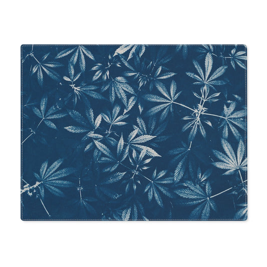 100% Cotton Placemat, 1pc - Cyanotype Print 1