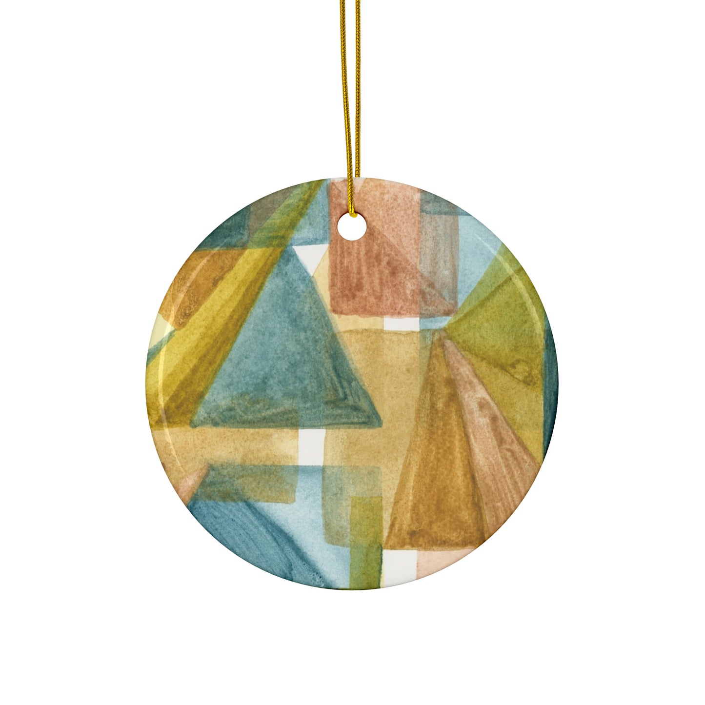 Ceramic Holiday Ornaments - Abstract Shapes