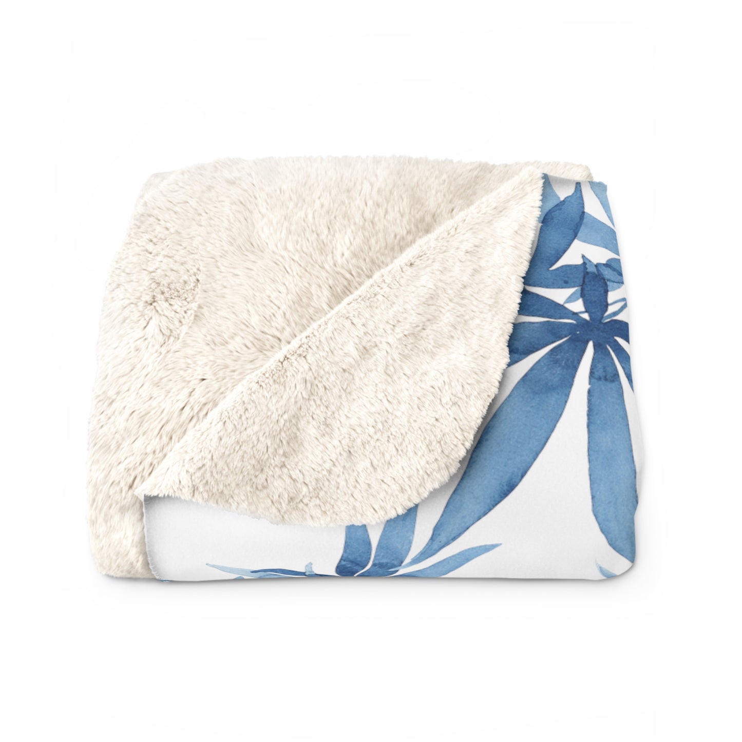 Sherpa Fleece Blanket - Ocean Haze