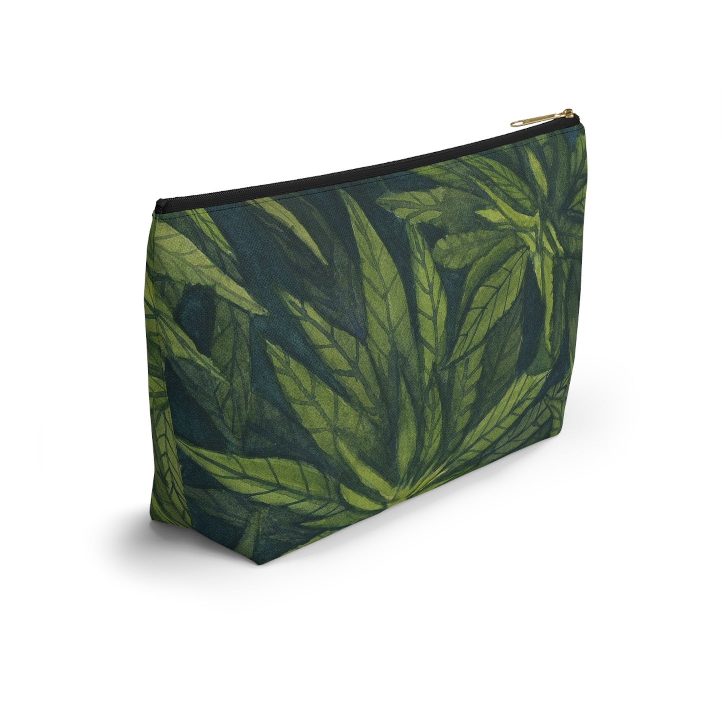 Roomy Accessory Pouch - Green Gardens