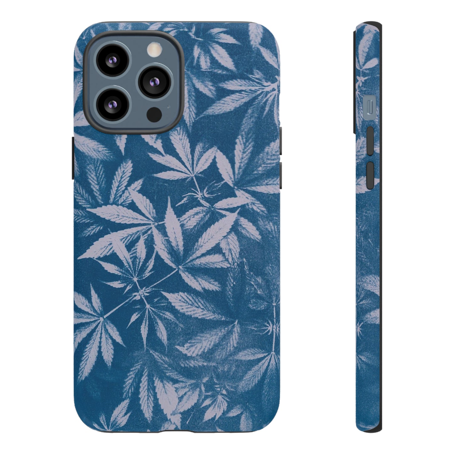 Tough Cell Phone Cases - Cyanotype on Lavender Print