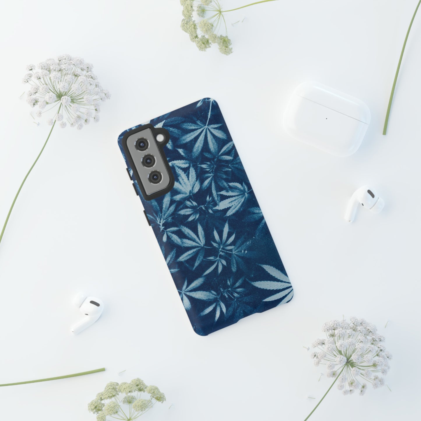 Tough Cell Phone Cases - Cyanotype Print