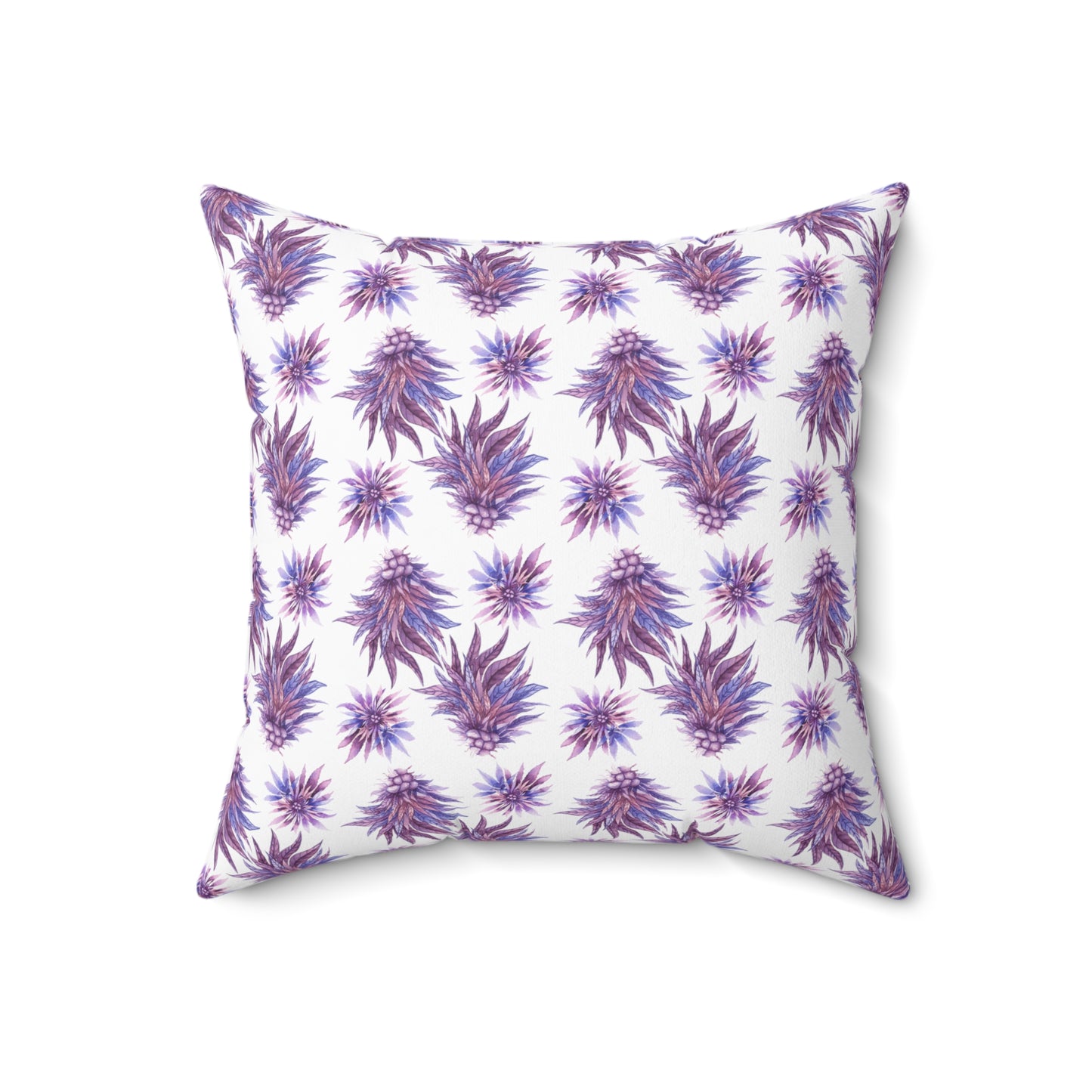 Faux Suede Square Pillow - Purple Passion