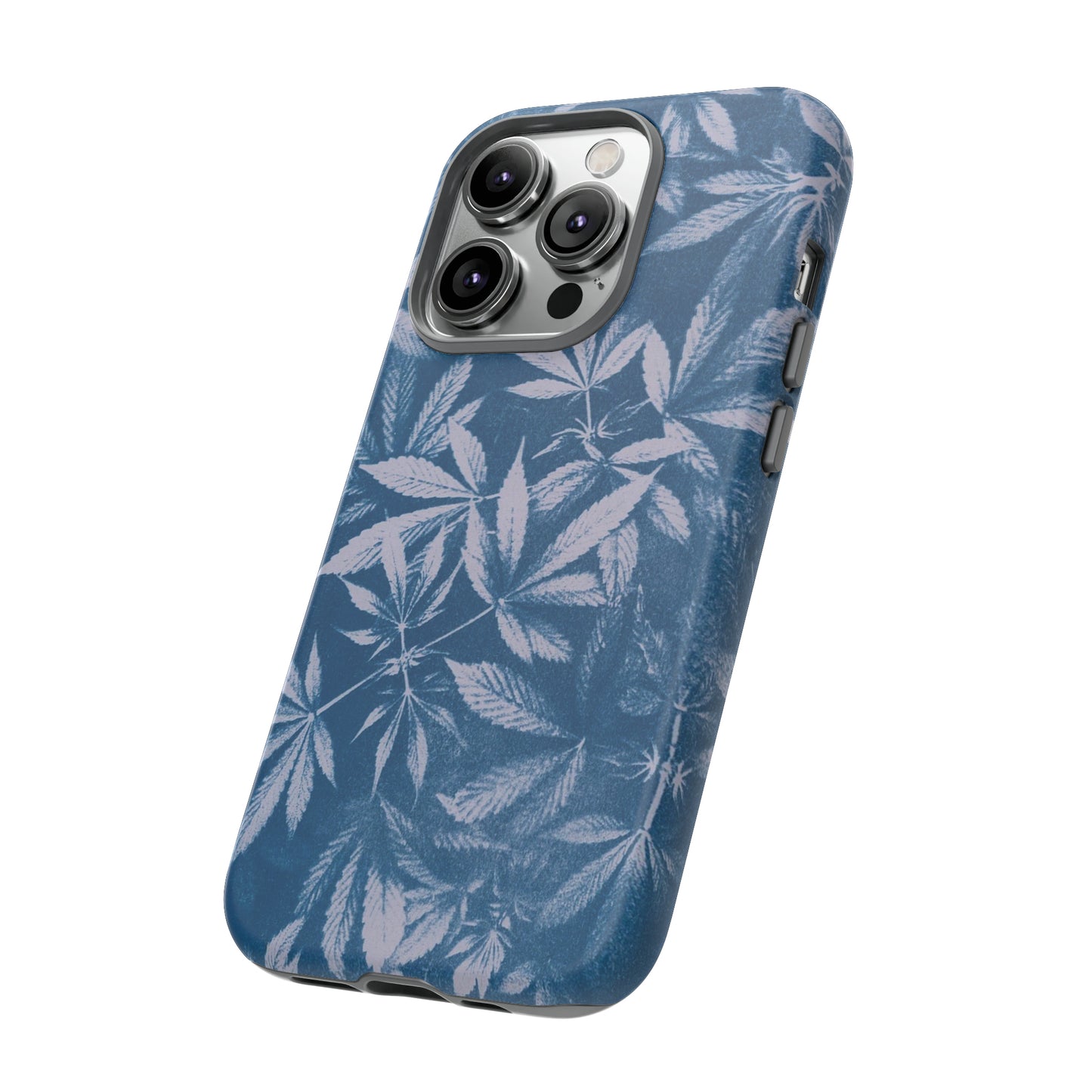 Tough Cell Phone Cases - Cyanotype on Lavender Print