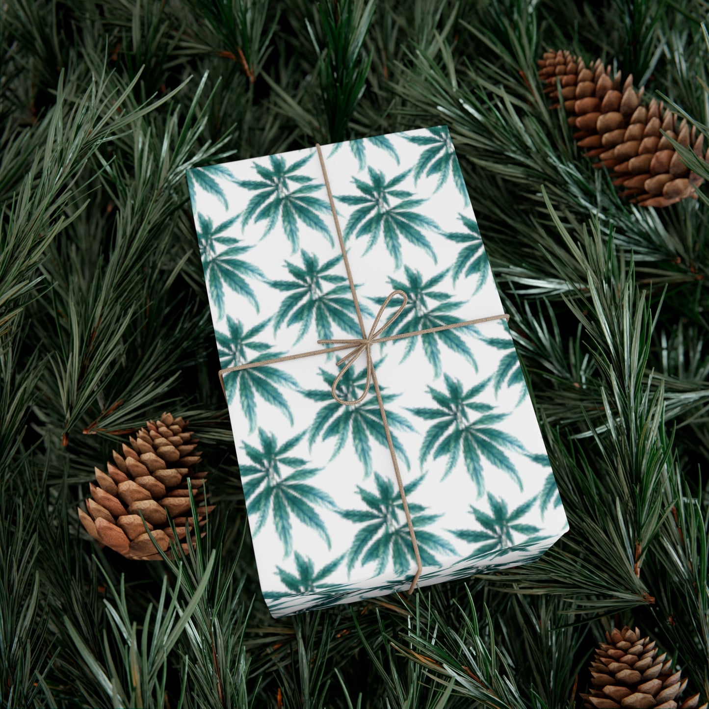 Gift Wrap Papers - Teal Dreamleaf Wrapping Paper