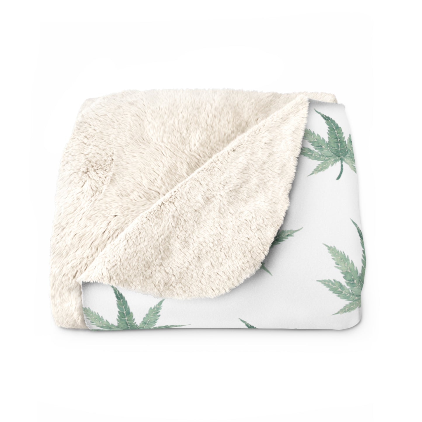 Sherpa Fleece Blanket - Aquamarine Dream