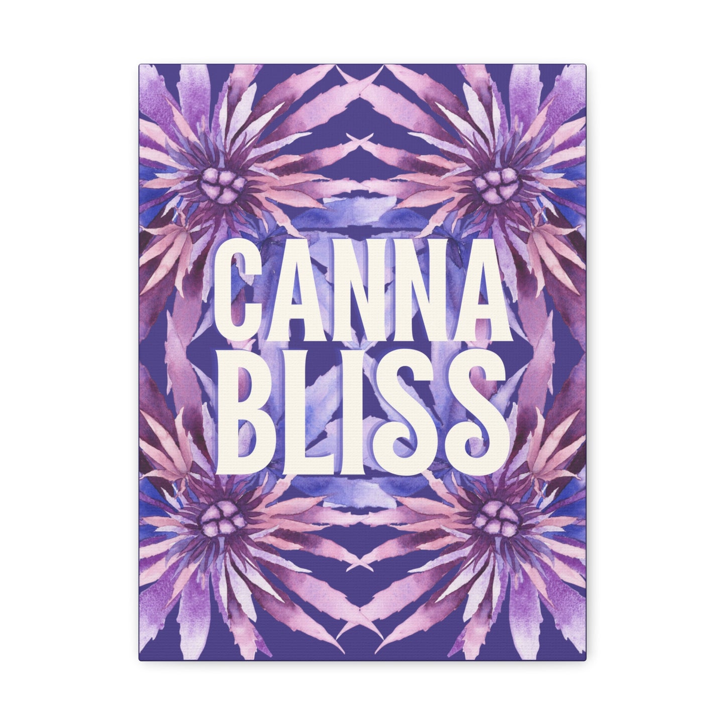 Canvas Gallery Wrap Prints - Cannabliss in Purple