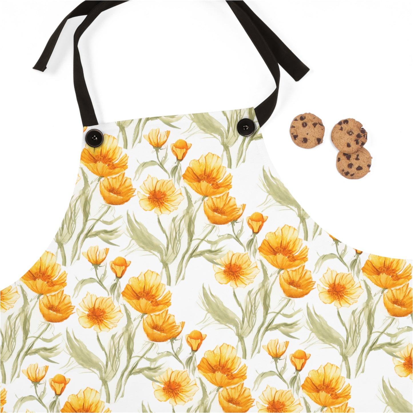 Apron - Yellow Golden Poppies