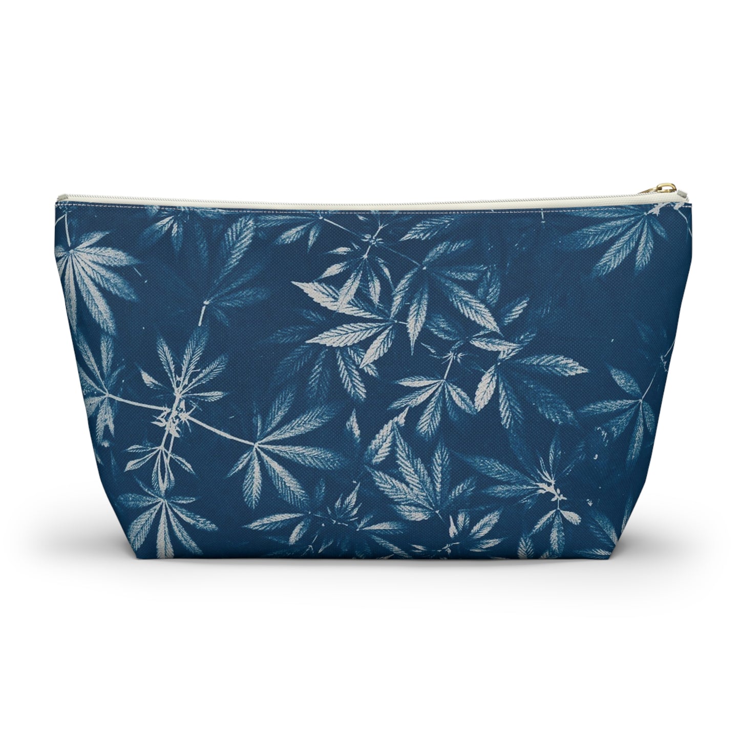 Roomy Accessory Pouch - Cyanotype Print 2