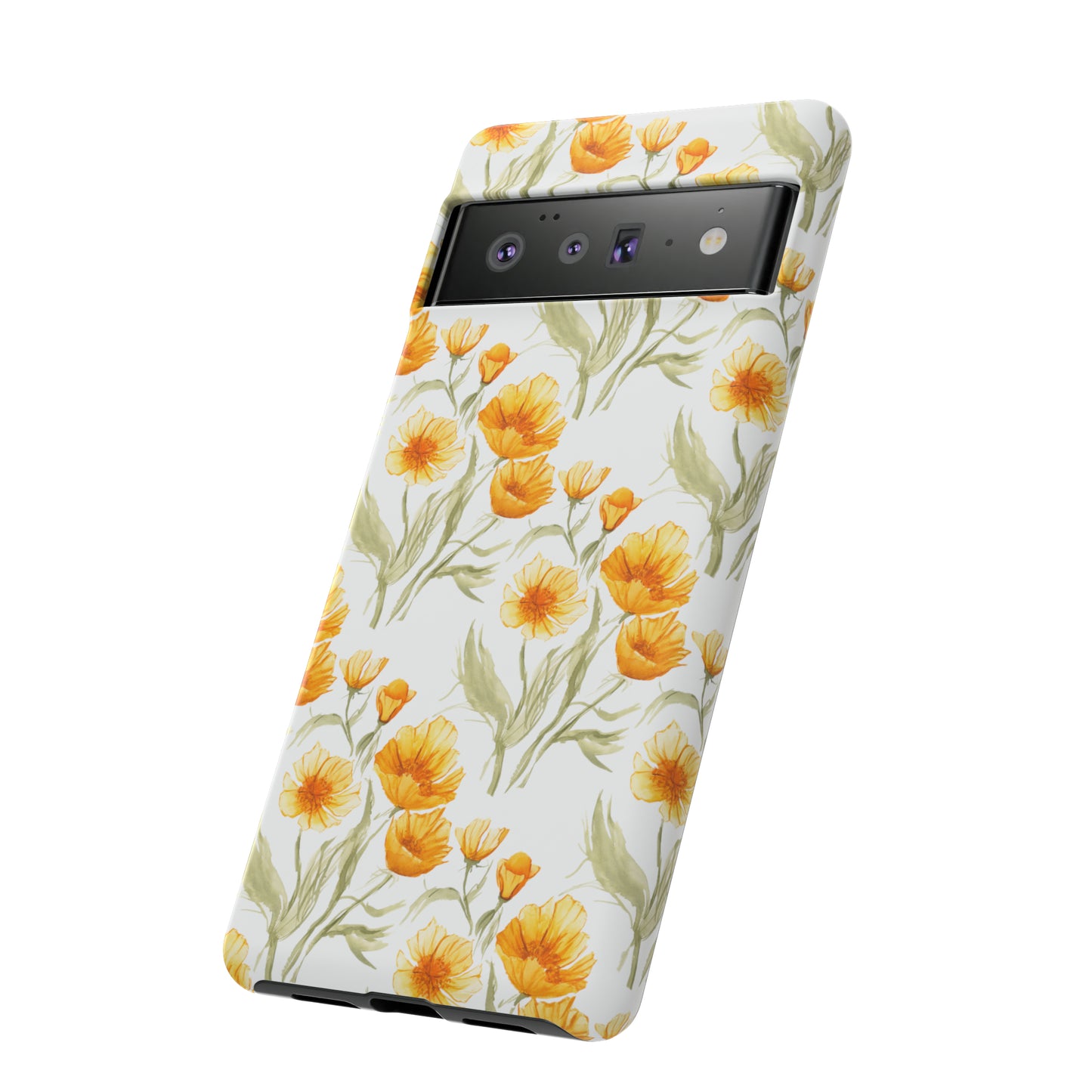 Tough Cell Phone Cases - Golden Poppies Print