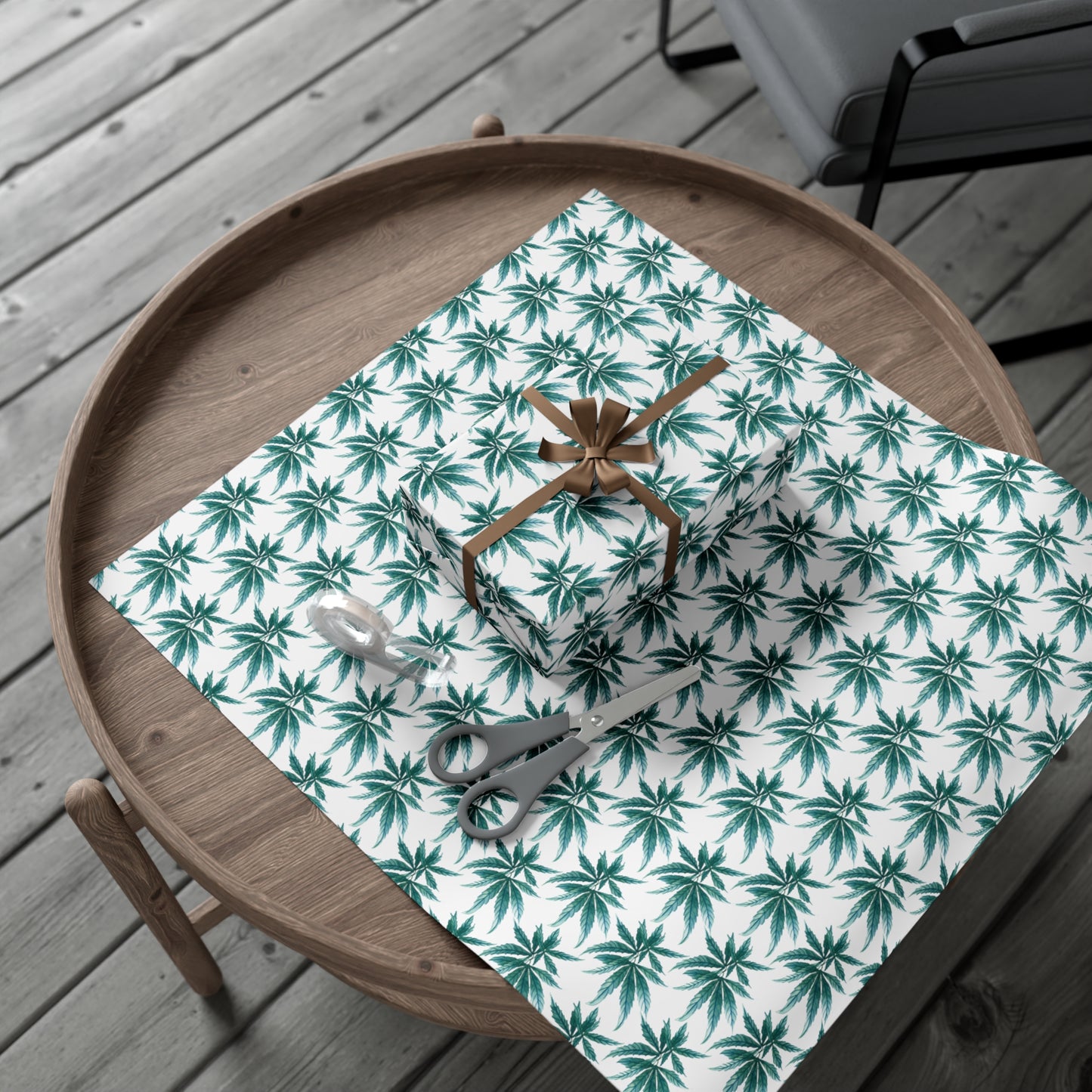 Gift Wrap Papers - Teal Dreamleaf Wrapping Paper