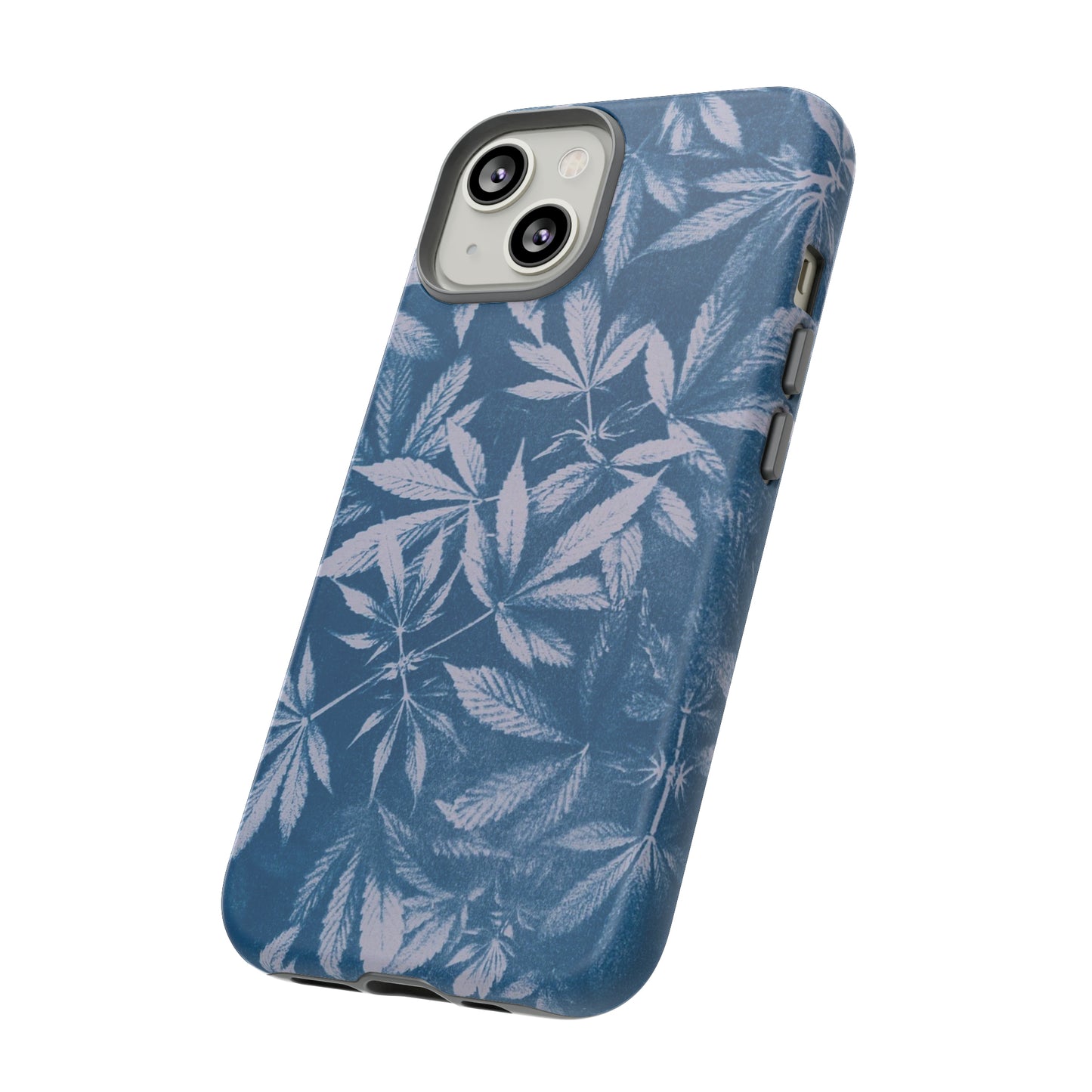 Tough Cell Phone Cases - Cyanotype on Lavender Print