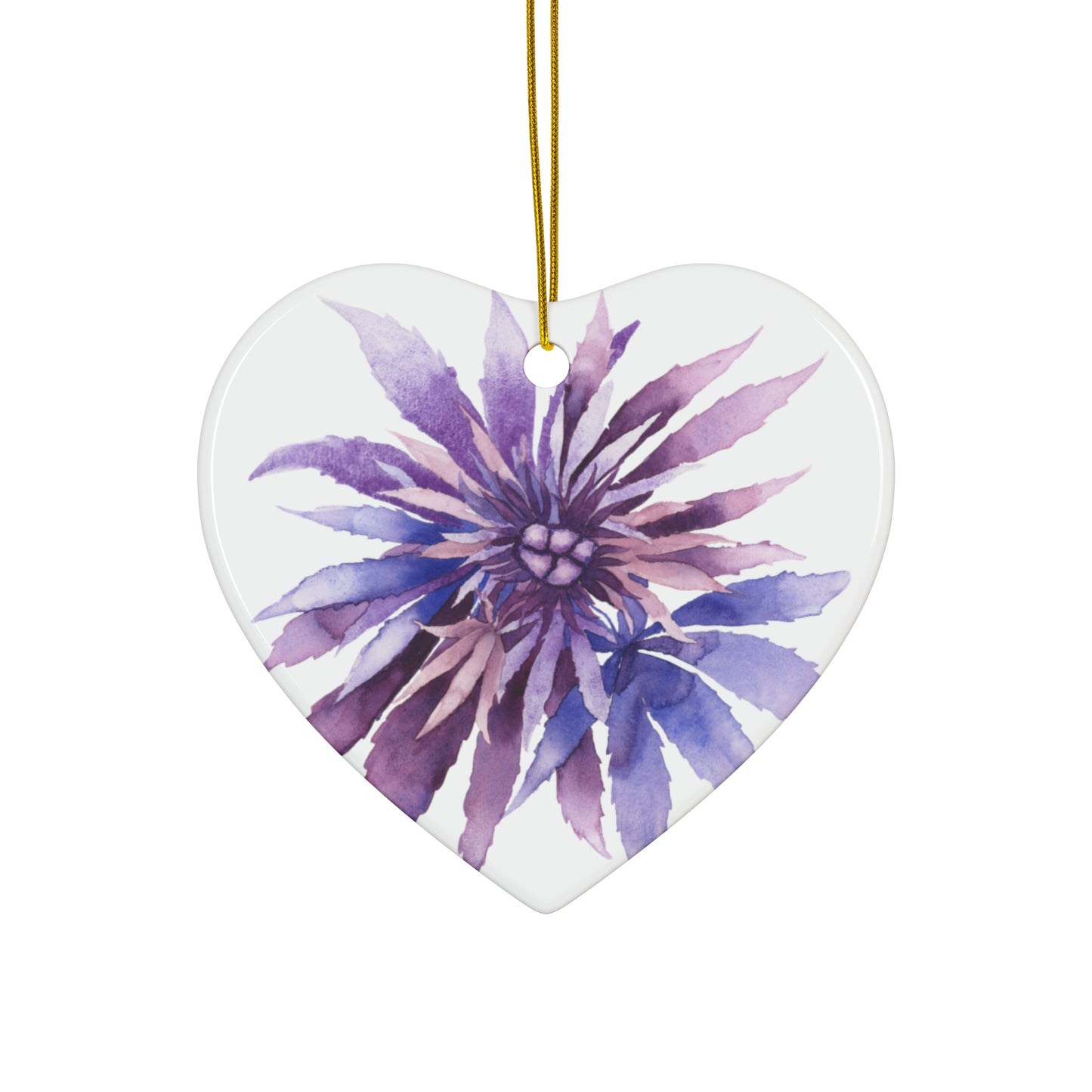 Ceramic Holiday Ornaments - Purple Passion