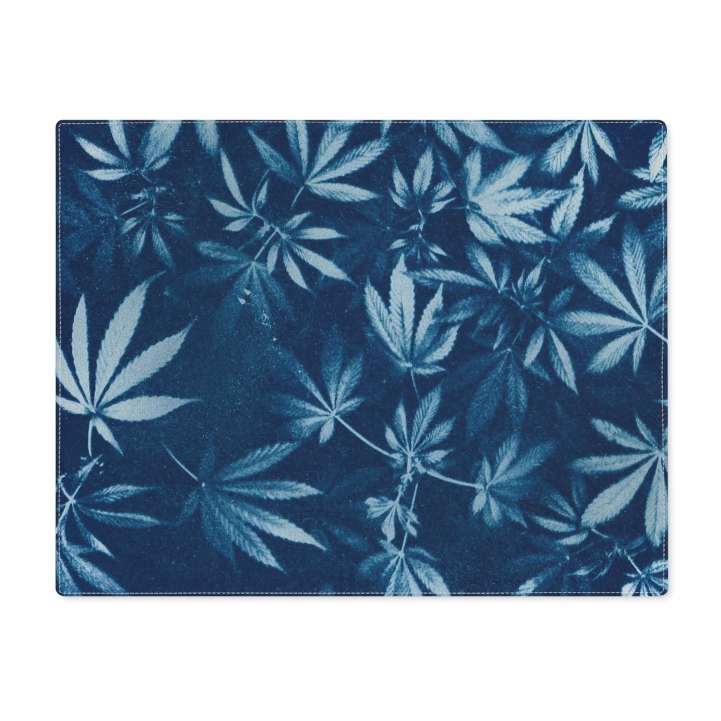 100% Cotton Placemat, 1 pc - Cyanotype Print 1