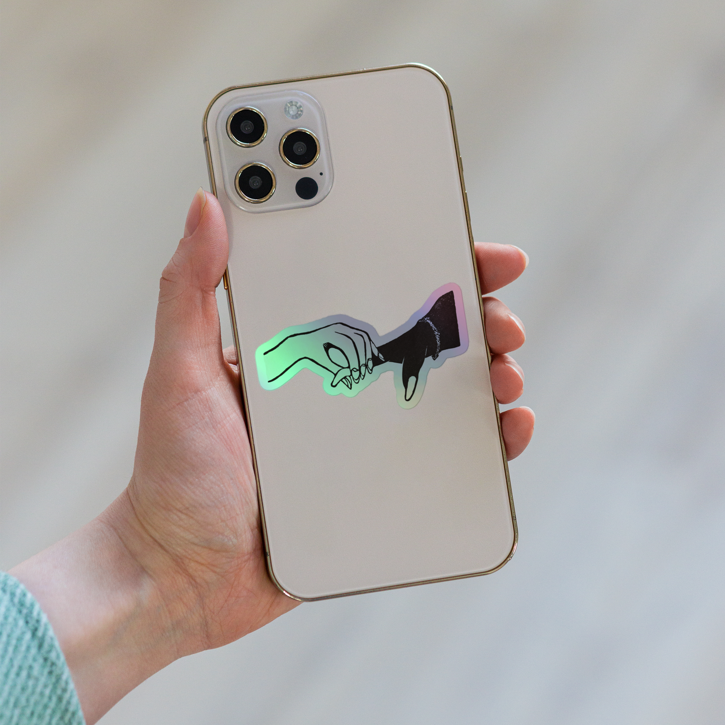 "Holding Space" Holographic Vinyl Sticker