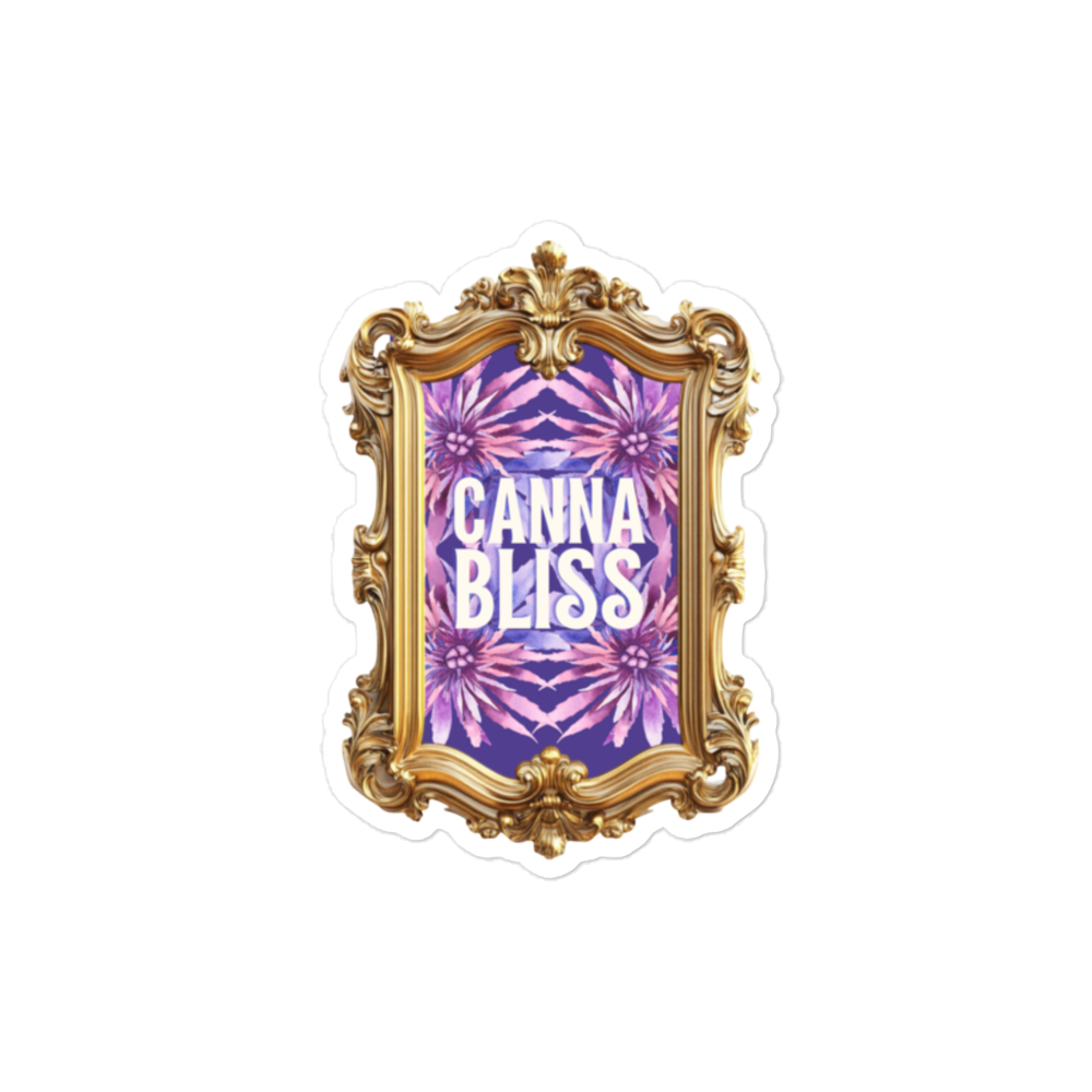 Cannabliss Purple Vinyl Sticker
