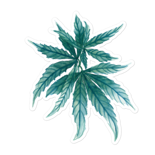"Teal Dreamleaf" Vinyl Sticker